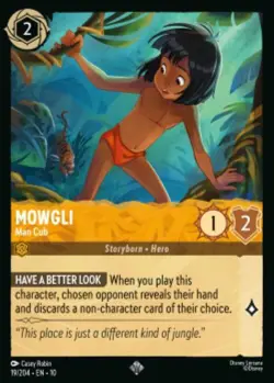 1x Mowgli-Man Cub 19/204 Whispers in the Well Non-Foil Lorcana - Image 1