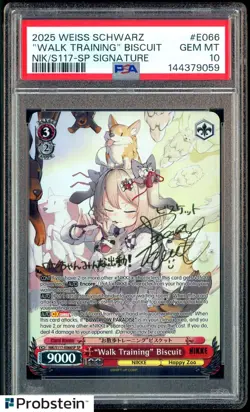 2025 WS GODDESS OF VICTORY NIKKE WALK TRAINING BISCUIT SP SIGNATURE PSA 10 - Image 1