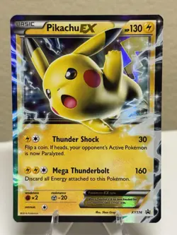 Pikachu EX XY174 XY Holo Illustration Rare Full Art Pokemon - Image 1
