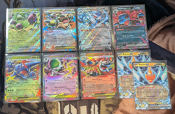 Pokemon TCG: SV & MEGA Double Rare EX Card Lot of 9 Cards (All Cards NM) - Image 1