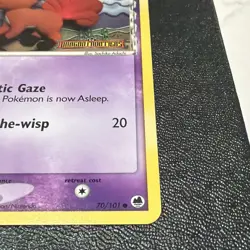 Pokemon Card- Vulpix Dragon Frontiers 2006 # 70/101 Reverse Holo Stamped - Image 5