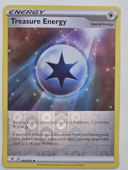 Treasure Energy - 165/203 - SWSH07: Evolving Skies - POKEMON REVERSE HOLO - Image 1
