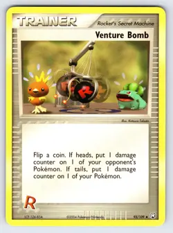 Venture Bomb 93/109 EX Team Rocket Returns Pokemon Card TCG Uncommon Trainer Lp - Image 1