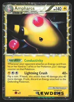 Ampharos (Prime) - 105/123 - Holo Rare - HeartGold SoulSilver - Pokemon Card - Image 1