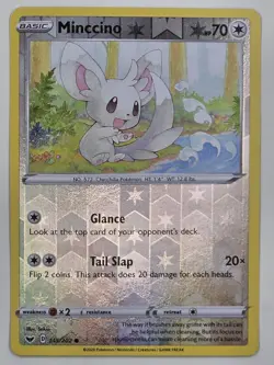 Minccino (145) - 145/202 - Sword & Shield Base Set - POKEMON REVERSE HOLO - Image 1
