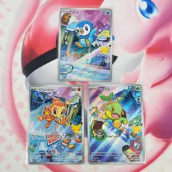 Piplup 042 + Chimchar 041 + Turtwig 040 - First Partner Pokemon Cards - #L291 - Image 1
