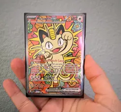 Pokemon Meowth Ex Full Art Holo Black Star Promo Card 121/088 - Image 1
