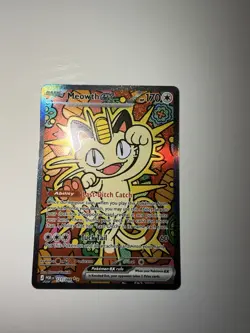 Pokemon Meowth Ex Full Art Holo Black Star Promo Card 121/088 - Image 3