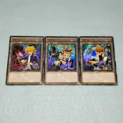 Yugioh Yugi + Kaiba + Joey 3 Card Token Set Blue Eyes White Drago *Hot* + Bonus! - Image 1