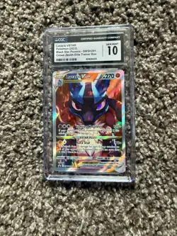 Lucario VSTAR CGC 10 Holo Promo SWSH291 Crown Zenith Pokemon Card - Image 1