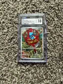 CGC 10 GEM MINT Riolu 010 MEP Illustration HOLO ETB PROMO MEP010 Pokemon Card - Image 1