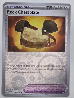 Rock Chestplate - 192/198 - Scarlet & Violet Base Set - POKEMON REVERSE HOLO - Image 1