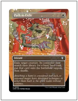 1x Path to Exile, Borderless Art, Commander Masters, Magic MTG NM - Image 1