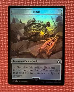 Junk / Copy Token Foil Fallout Commander NM MTG - Image 1