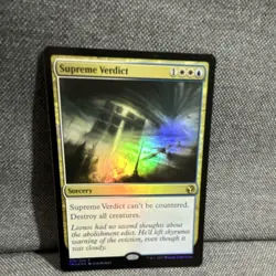 MTG - Supreme Verdict Sorcery IMA Foil White Blue English 210/249 2017 Wizards - Image 1