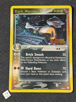 Dark Marowak 7/109 - ex Team Rocket Returns Stamped Reverse Holo Rare Pokemon MP - Image 1