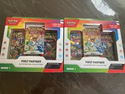 2x Pokemon TCG First Partner Illustration Collection Series 1 New Sealed - Image 1