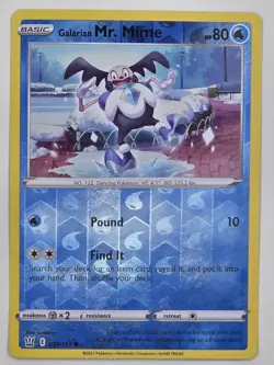 Galarian Mr. Mime - 034/163 - SWSH05: Battle Styles - POKEMON REVERSE HOLO - Image 1