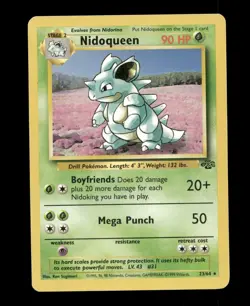 Nidoqueen 23/64 Non Holo Jungle Set Rare Pokemon Card WOTC LP EXCELLENT - Image 1
