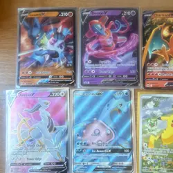 Pokemon TCG Ultra Rare Lot 20 Cards Pikachu Charizard Arceus Lapras Kingdra - Image 1