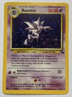 Pokemon Card Haunter 6/62 Fossil Set Rare Holo WOTC - Image 1