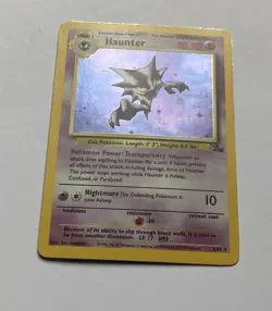 Pokemon Card Haunter 6/62 Fossil Set Rare Holo WOTC - Image 2