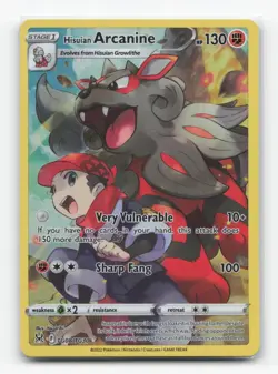 Pokemon TCG - Hisuian Arcanine TG08/TG30 NM Holo Lost Origin Trainer Gallery - Image 1