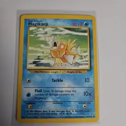 Pokemon Magikarp Base Set Uncommon 35/102 Regular 1999 Wizards English LP - Image 1