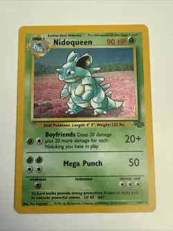 Nidoqueen - 7/64 - Holo Rare - Unlimited Edition Jungle Pokemon - Image 1
