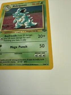 Nidoqueen - 7/64 - Holo Rare - Unlimited Edition Jungle Pokemon - Image 3