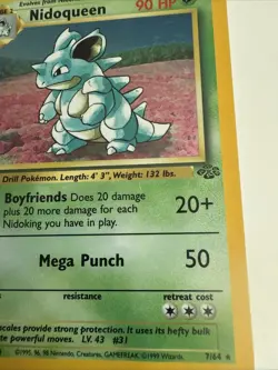 Nidoqueen - 7/64 - Holo Rare - Unlimited Edition Jungle Pokemon - Image 4
