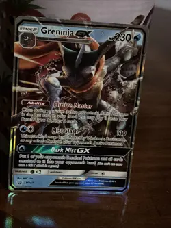 Pokemon TCG Greninja GX SM197 Holo Ultra Rare Black Star Promo NM-MT - Image 1
