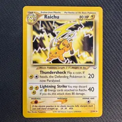 Raichu Pokemon Neo Revelation #21 2001 - Image 1