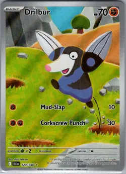 Drilbur 124/086 SV: Black Bolt - Pokemon Card - NM - Image 1