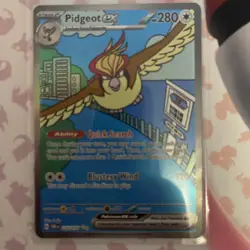 Pokemon TCG Pidgeot ex Sv03: Obsidian Flames 225/197 Holo Special... - Image 1