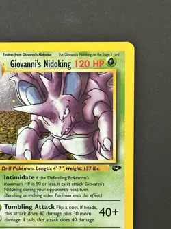 Giovanni’s Nidoking 1st Edition Holo Gym Challenge Pokemon 2000 - Image 3