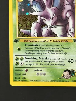 Giovanni’s Nidoking 1st Edition Holo Gym Challenge Pokemon 2000 - Image 5