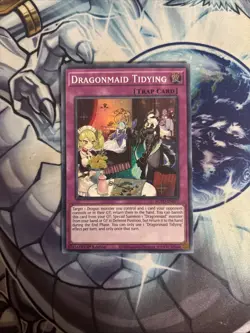 (YCL) Dragonmaid Tidying - ROTD-EN077 - Super Rare - 1st Edition YuGiOh VLP - Image 1