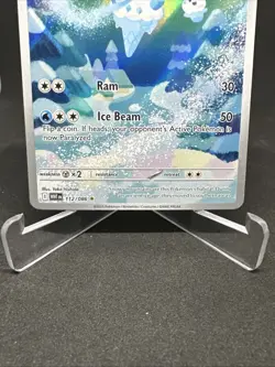 Pokemon TCG Vanillish Illustration Rare Holo 112/086 Scarlet Violet White Flare - Image 4