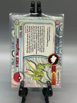 Pokemon Topps Scyther #123 Holo LP - Image 2