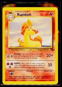 Pokemon TCG - Jungle - Unlimited - Rapidash 44/64 MP - Image 1