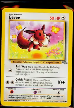 Pokemon TCG - Jungle - Unlimited - Eevee 51/64 LP - Image 1