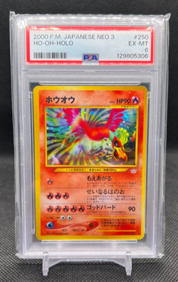 2000 Pokemon Japanese Neo 3 HO-Oh-Holo #250 PSA 6 - Image 1