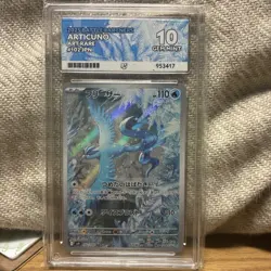 Pokemon TCG Articuno AR 102/100 SV9 Japanese Battle Partners ACE SLAB GEM 10 - Image 1