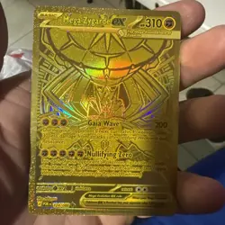 Pokemon Perfect Order Mega Zygarde EX Gold Mega Hyper Rare 124/88 - Image 1