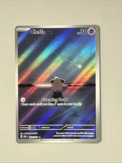 Pokemon Obsidian Flames Cleffa Illustration Rare 202/197 - Image 1