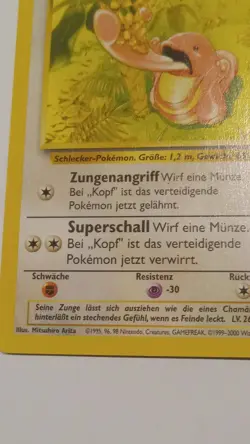 Pokemon Schlurp 38/64 Base Set German 90 HP Basic Uncommon Regular 1999 - Image 5