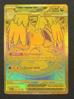 Pokemon TCG Ascended Heroes Mega Dragonite Ex Mega Hyper Rare 295/217 Gold - Image 1