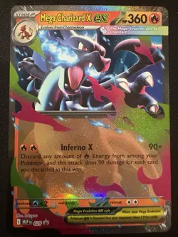 Mega Charizard X Ex Ascended Heroes Black Star Promo Holo Foil #29 Pokemon - Image 1