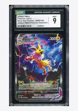 Pokemon CGC 9 Jolteon VMAX Promo 2021 SWSH184 Premium Collection English - Image 1